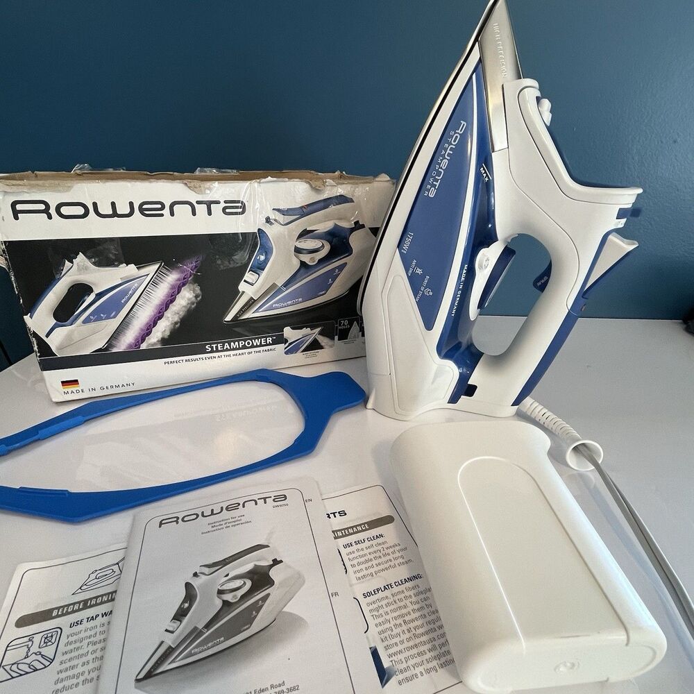 Rowenta Clothes Iron DW9250 Electric SteamPower 1750 Watt 70 hole Germany